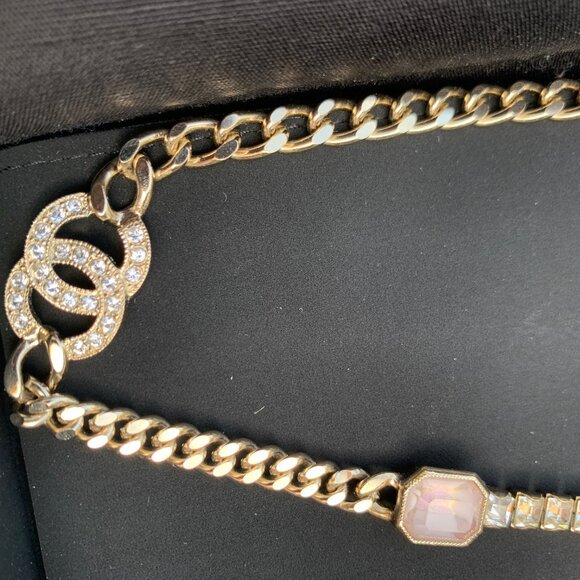 Chanel TRIPPLE CC Crystals Belt, Crystals, Wear Long or Double up for Choker - Picture 4 of 11